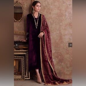 Deep wine 3 piece rozina munib
